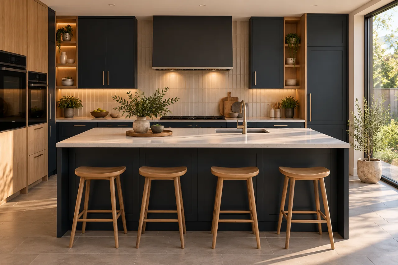 Graphite kitchen concept used as the original comparison
